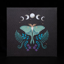 Load image into Gallery viewer, Luna Moth Light Up Canvas Plaque