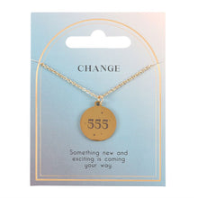 Load image into Gallery viewer, 555 Angel Number Change Necklace