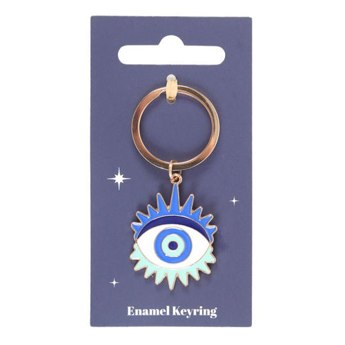 All Seeing Eye Protection Metal Keyring