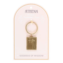 Load image into Gallery viewer, Athena Goddess Talisman Keyring