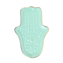 Load image into Gallery viewer, Blue Hamsa Hand Incense Stick Holder