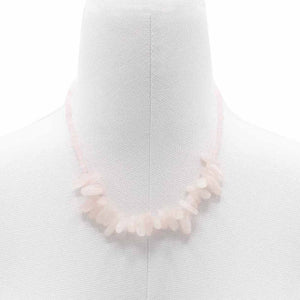 Rose Quartz Longstone Necklace