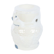 Load image into Gallery viewer, Owl Shaped Iridescent Oil Burner and Wax Warmer