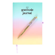 Load image into Gallery viewer, Multicoloured Gratitude Journal with Amethyst Pen