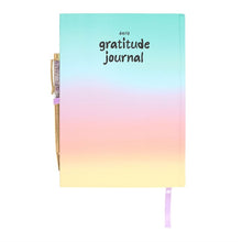 Load image into Gallery viewer, Multicoloured Gratitude Journal with Amethyst Pen