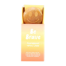 Load image into Gallery viewer, Be Brave Yellow Jade Happy Face Crystal