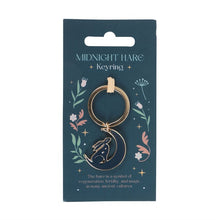 Load image into Gallery viewer, Midnight Hare Keyring