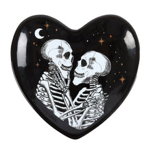 Load image into Gallery viewer, Skeleton Couple Heart Trinket Dish