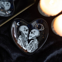 Load image into Gallery viewer, Skeleton Couple Heart Trinket Dish