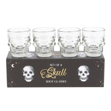 Load image into Gallery viewer, Set Of 4 Skull Shot Glasses