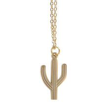 Load image into Gallery viewer, Cactus Necklace on Greeting Card