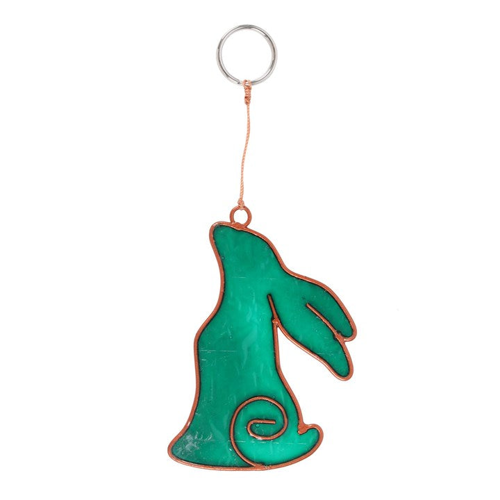 Moon Gazing Hare Suncatcher