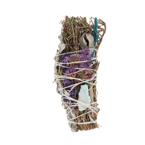 Smudge Stick with Rosemary, Sage and Aventurine