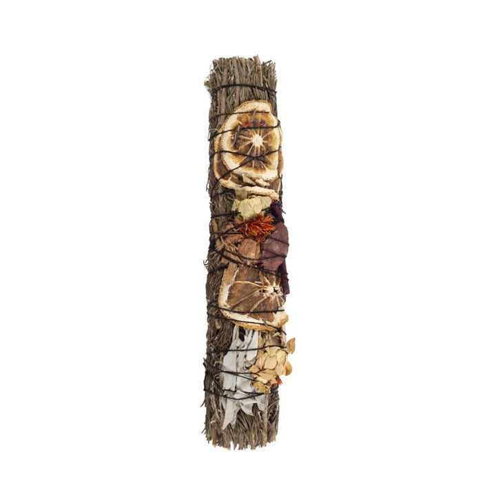 Smudge Stick with Rosemary, Palo Santo and Red Jasper