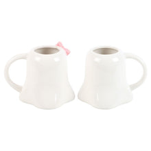 Load image into Gallery viewer, Mr &amp; Mrs Boo Ghost Shaped Mug Set