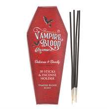 Load image into Gallery viewer, Vampire Blood Incense Sticks and Coffin Holder