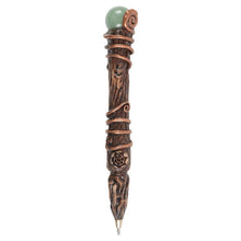 Load image into Gallery viewer, Abundance Green Aventurine Crystal Wand Pen