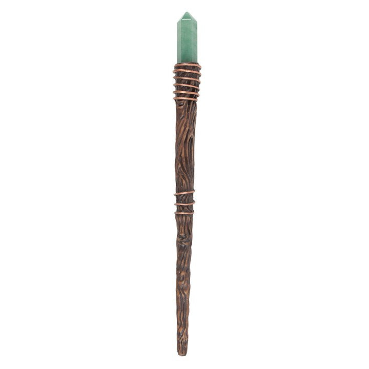 Thin Abundance Green Aventurine Crystal Wand