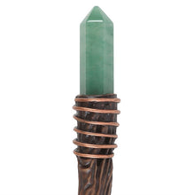 Load image into Gallery viewer, Thin Abundance Green Aventurine Crystal Wand