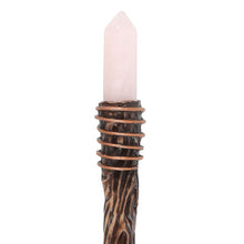 Load image into Gallery viewer, Thin Romance Rose Quartz Crystal Wand