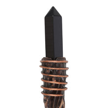 Load image into Gallery viewer, Thin Protection Black Obsidian Crystal Wand