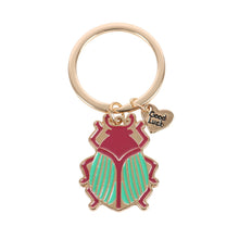 Load image into Gallery viewer, Lucky Gold Beetle Keyring