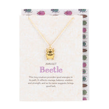 Load image into Gallery viewer, Lucky Beetle Necklace and Card