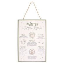 Load image into Gallery viewer, Winter Solstice Rituals MDF Hanging Sign