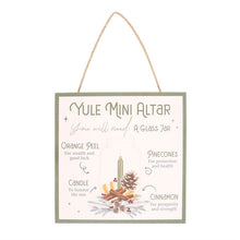 Load image into Gallery viewer, Yule Altar MDF Hanging Sign