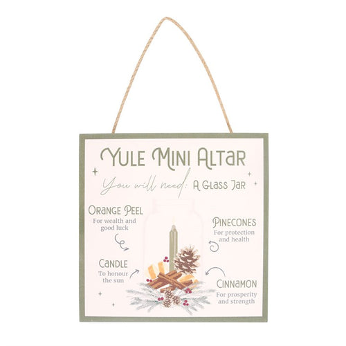 Yule Altar MDF Hanging Sign