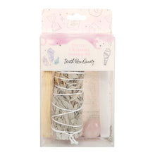 Load image into Gallery viewer, Smudge Kit With Rose Quartz Crystal