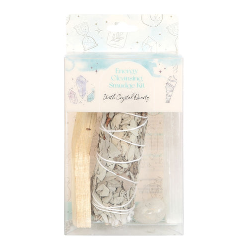 Smudge Kit With Clear Quartz Crystal