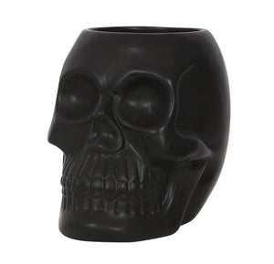 Black Skull Plant Pot