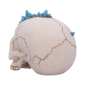 Blue Crystal Cave Skull