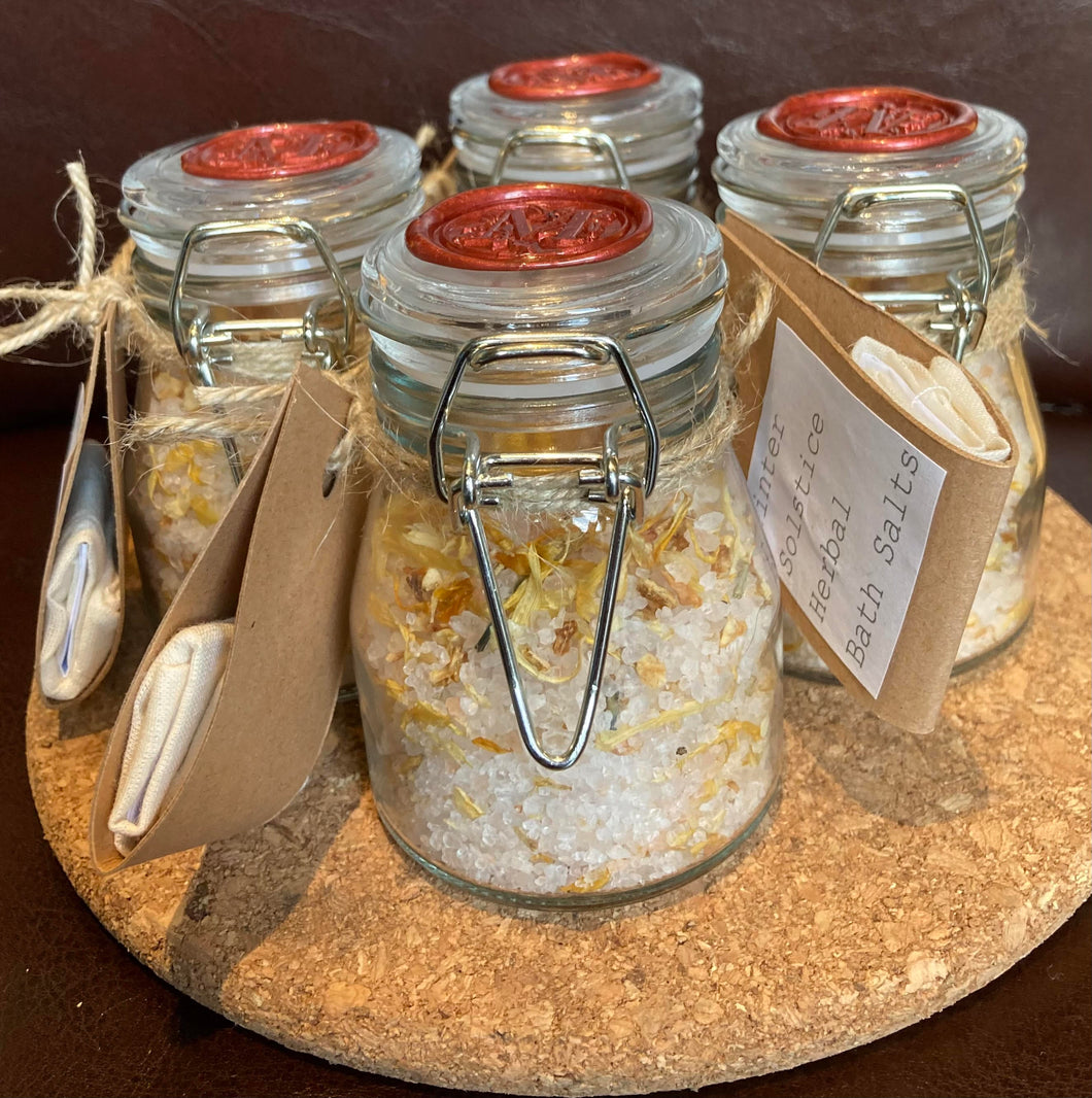 Winter Solstice Bath Salts in Jar