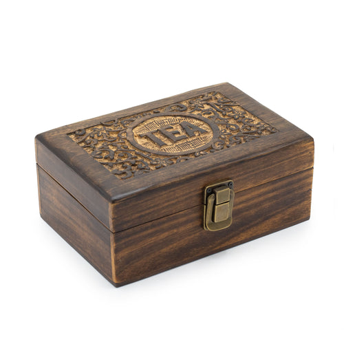 Medium Mango Carved Tea Box