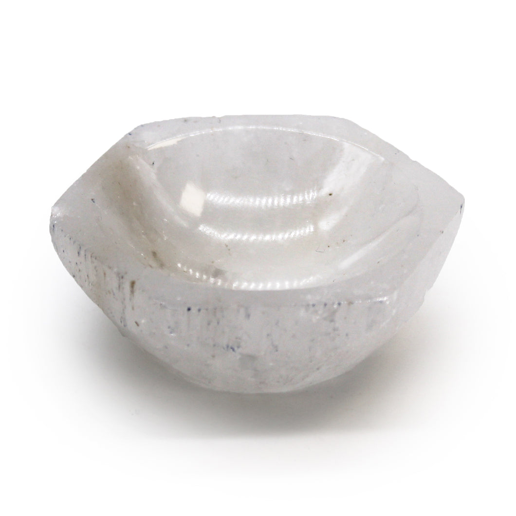 Selenite Hex Cleansing Bowl 6cm