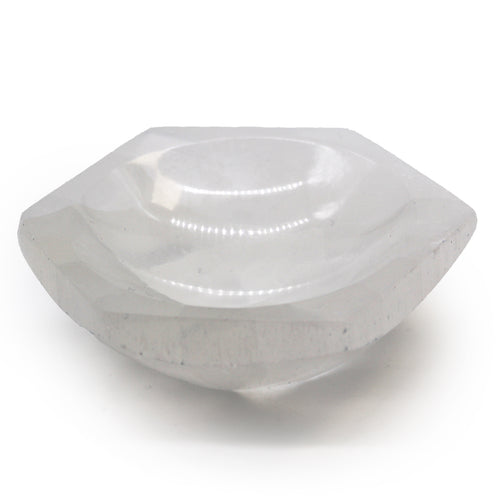 Selenite Hex Cleansing Bowl 10cm