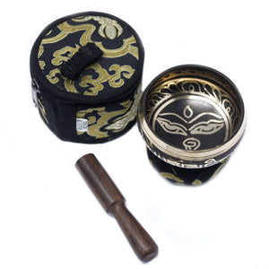 Black Mini Singing Bowl Gift Set