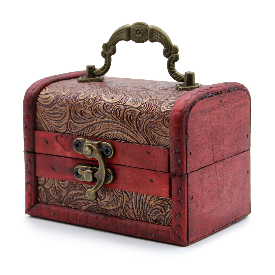 Large Floral Embossed Colonial Box