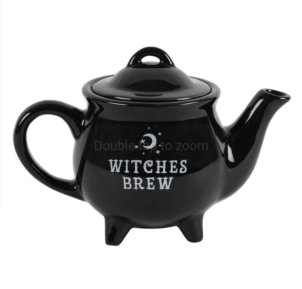 Black Witches Brew Teapot