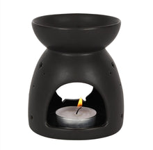 Load image into Gallery viewer, Black Cauldron Cut Out Oil Burner