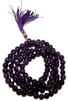 The Mala is a rosary containing 108 beads. It is used for keeping count while reciting, chanting, or mentally repeating a mantra or name/s of a particular deity, a practice known in Sanskrit as japa.  Imported direct from Ahmedabad, India 