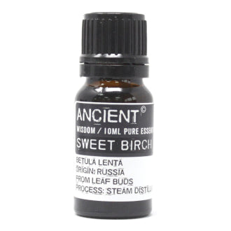 Sweet Birch Essential Oil is said to have natural astringent properties so can be very useful when well diluted in a carrier oil or cream or lotion. It may offer help to soothe skin conditions such as acne and eczema. It's also thought to be of assistance in removing toxins and boosting circulation.
