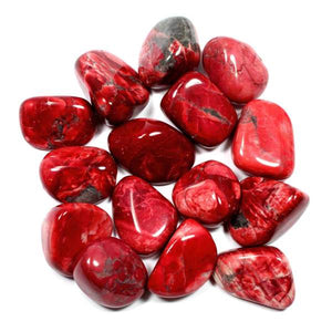 Red Howlite Polished Tumblestone