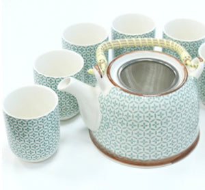 Green Herbal Teapot Set