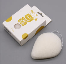 Load image into Gallery viewer, Teardrop Konjac Sponge - Natural