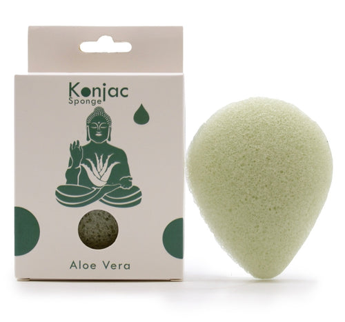 Teardrop Konjac Sponge - Aloe Vera