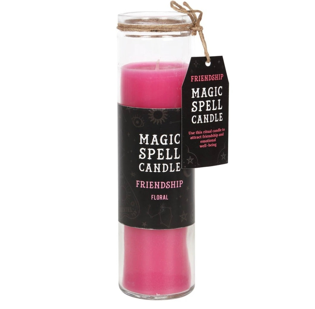 Floral ‘Friendship’ Spell Tube Candle