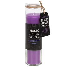 Load image into Gallery viewer, Lavender ‘ Prosperity’ Spell Tube Candle